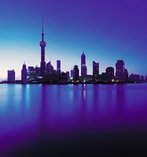 Photo:  Shanghai skyline at dusk